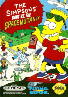 The Simpsons: Bart vs. the Space Mutants — обложка