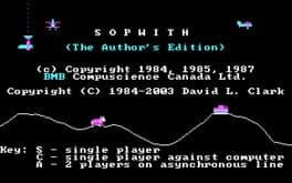 Sopwith: The Author's Edition