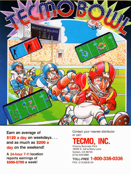 Tecmo Bowl — обложка